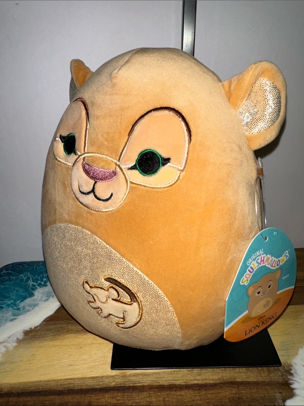 Squishmallows Orange Lion Plush with Green Eyes